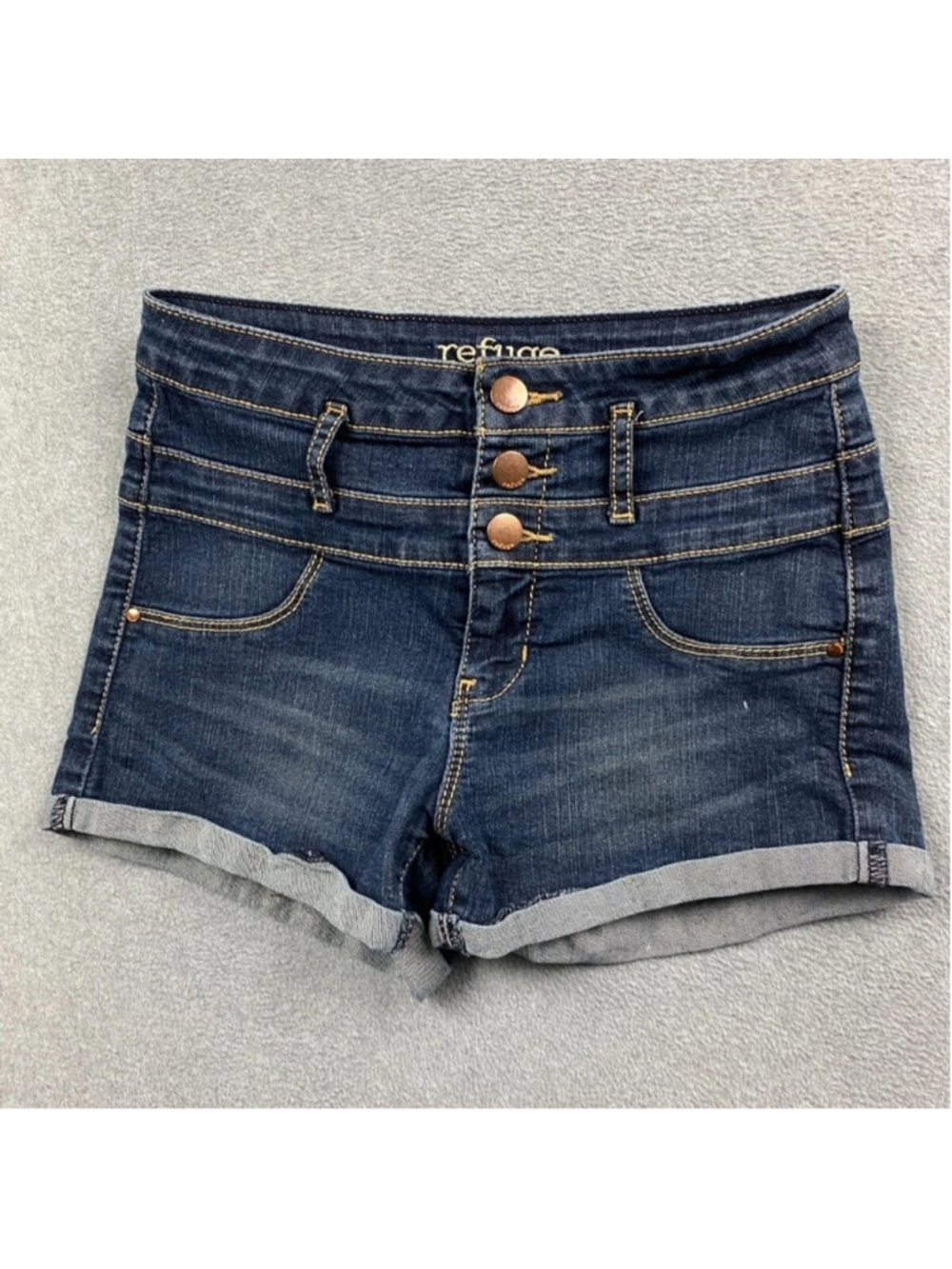 Refuge Women's Denim Blue Shorts